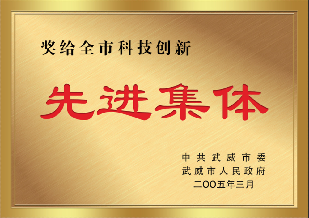 18-Advanced Collective in Science and Technology Innovation of Wuwei City